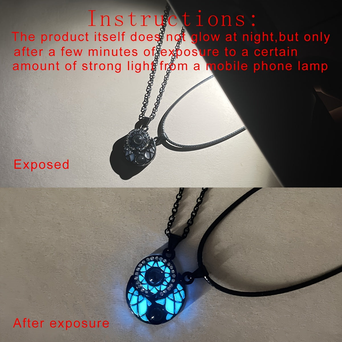 2-Piece Magnetic Sun & Moon Projection Pendant Necklaces for Couples - Romantic 'I Love You' in 100 Languages, Unique Valentine's Day Gift, Stainless Steel Chain, Hypoallergenic, Nickel-Free, Perfect for Anniversary, Birthday