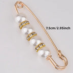 1 Exquisite and Elegant Beaded Waist Pin for Jeans, Fixing Clothes Pants Skirts to Tighten the Midsection - Handmade Jewelry Gift