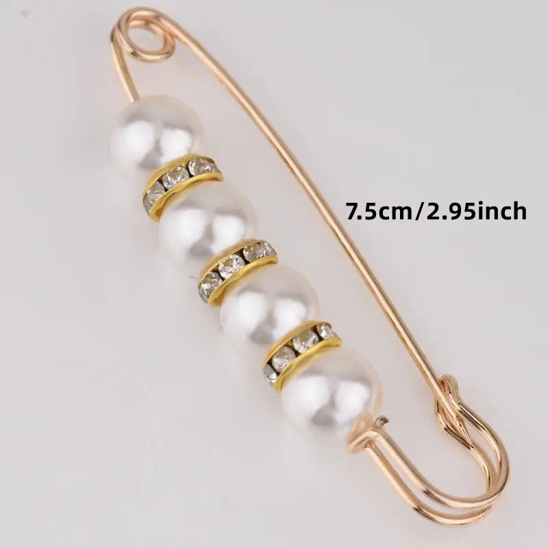 1 Exquisite and Elegant Beaded Waist Pin for Jeans, Fixing Clothes Pants Skirts to Tighten the Midsection - Handmade Jewelry Gift