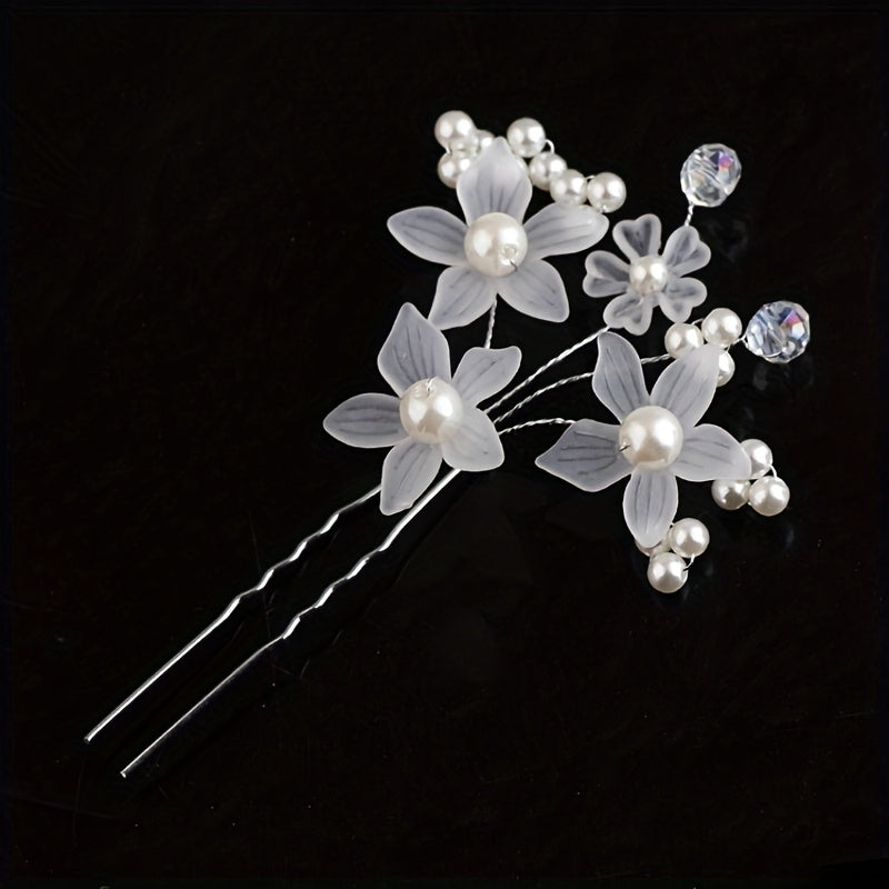 1pc Faux Pearl Hairpin U-shaped Hair Clip For Women Bridal Hair Accessories Pin Party Wedding Head Jewelry