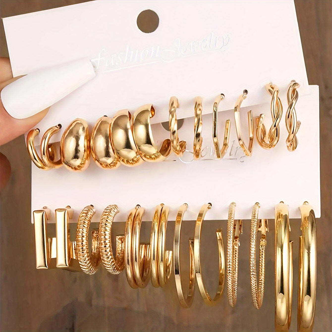 57 Pieces/ Set Golden Necklaces & Rings & Earrings & Bracelets Jewelry Set Elegant Style Delicate Female Gift