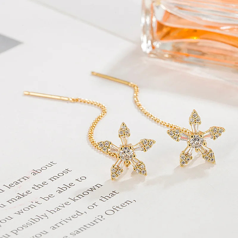 The exquisite fringed earrings are luxurious accessories for women when they attend formal gatherings or weddings.