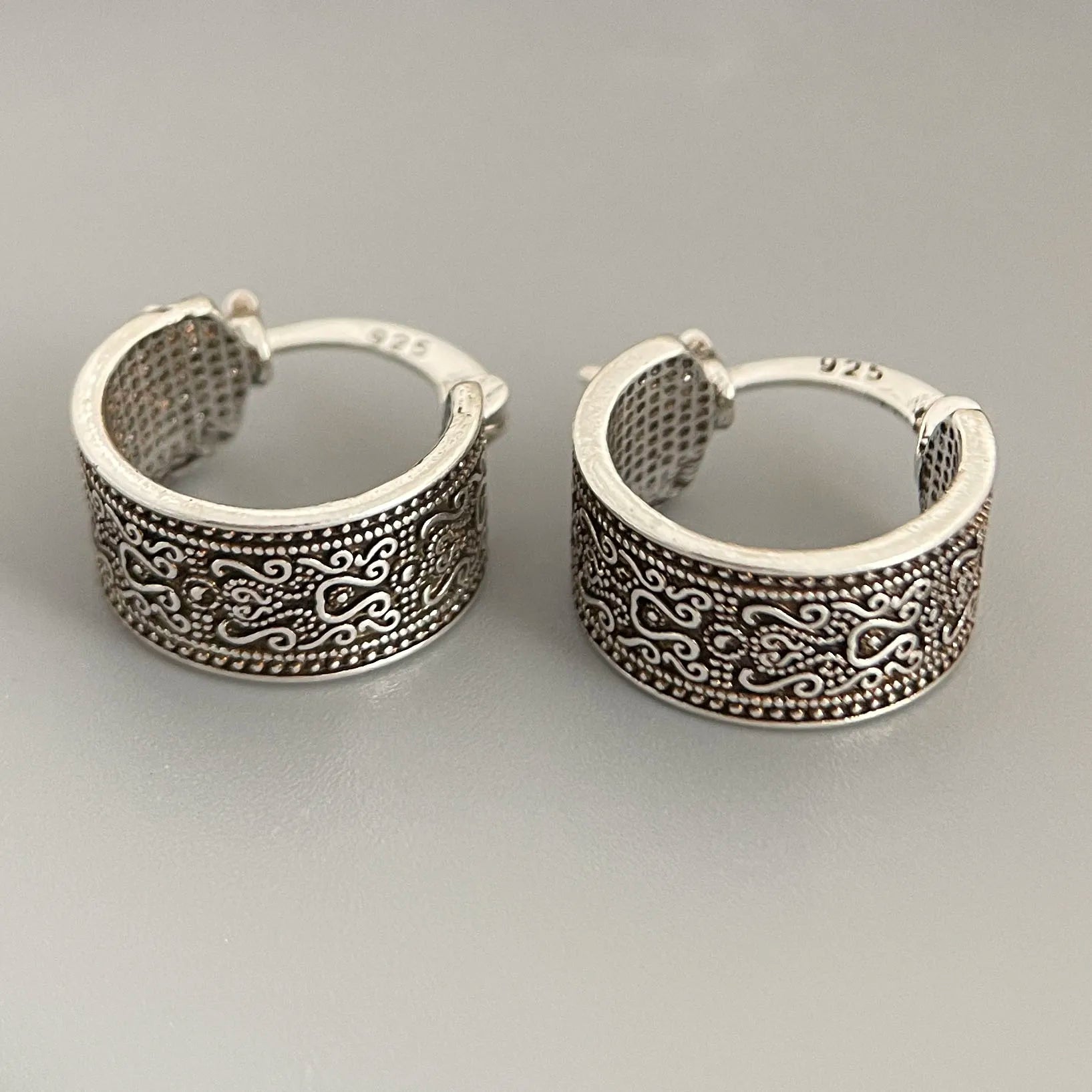 925 Sterling Silver Earrings For Women Trendy Simple Retro Flower Earring Jewelry Prevent Allergy Party Christmas Accessories