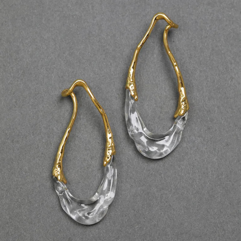 Fashion Jewelry European and American Design Irregular Earrings For Women Party Gifts Exaggerative Accessories 2025 Trend New