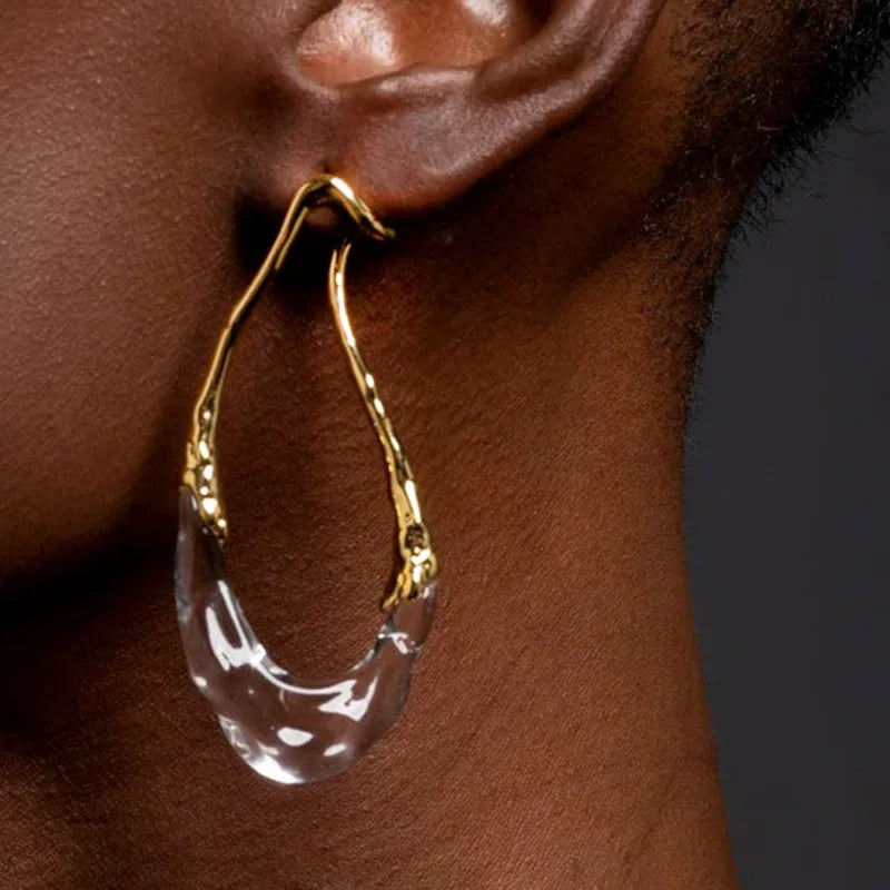Fashion Jewelry European and American Design Irregular Earrings For Women Party Gifts Exaggerative Accessories 2025 Trend New