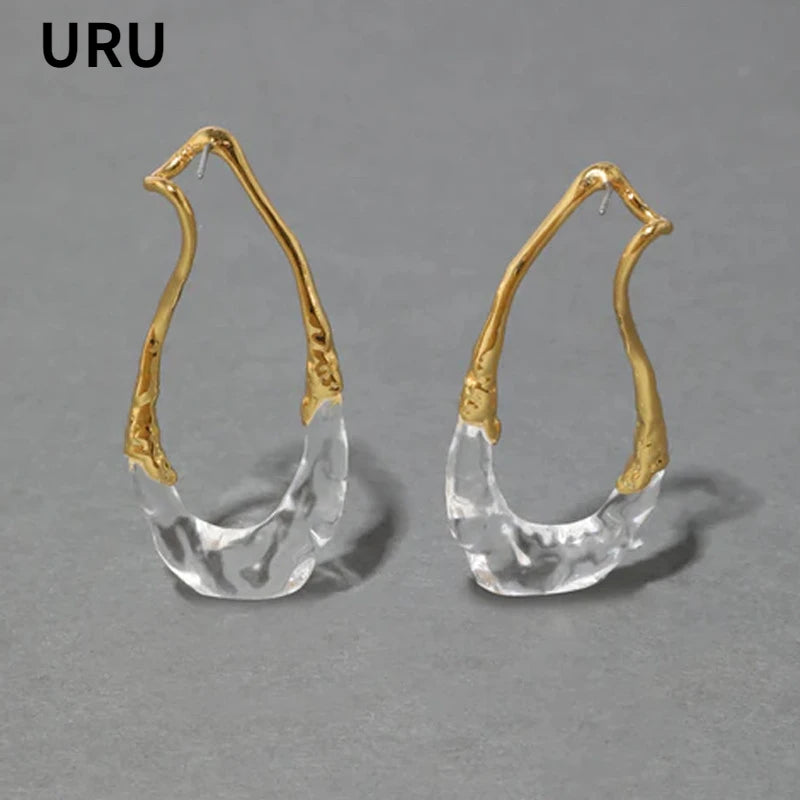 Fashion Jewelry European and American Design Irregular Earrings For Women Party Gifts Exaggerative Accessories 2025 Trend New