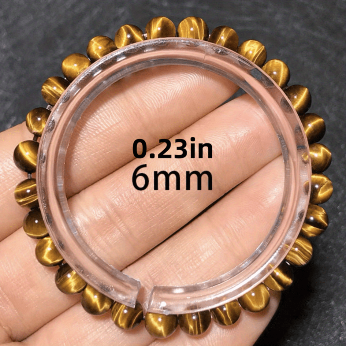 [Natural Tiger Eye Stone] High Quality Natural Tiger Eye Stone Bracelet, 6mm 8mm 10mm 12mm, Yellow Eye Stone