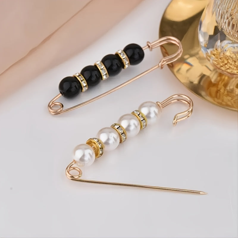 1 Exquisite and Elegant Beaded Waist Pin for Jeans, Fixing Clothes Pants Skirts to Tighten the Midsection - Handmade Jewelry Gift
